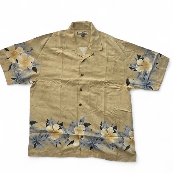 Tommy Bahama Other - Tommy Bahama Gold Floral Shirt